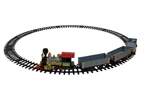 Home Accents Holiday Christmas Around The Tree Train Set - 9 Ft Mounts to Tree Trunk or Run on Floor - 35 Inch Track Diameter