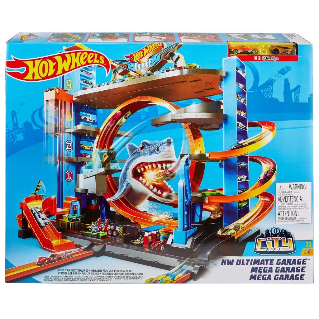 Hot Wheels City Ultimate Garage with Shark Attack