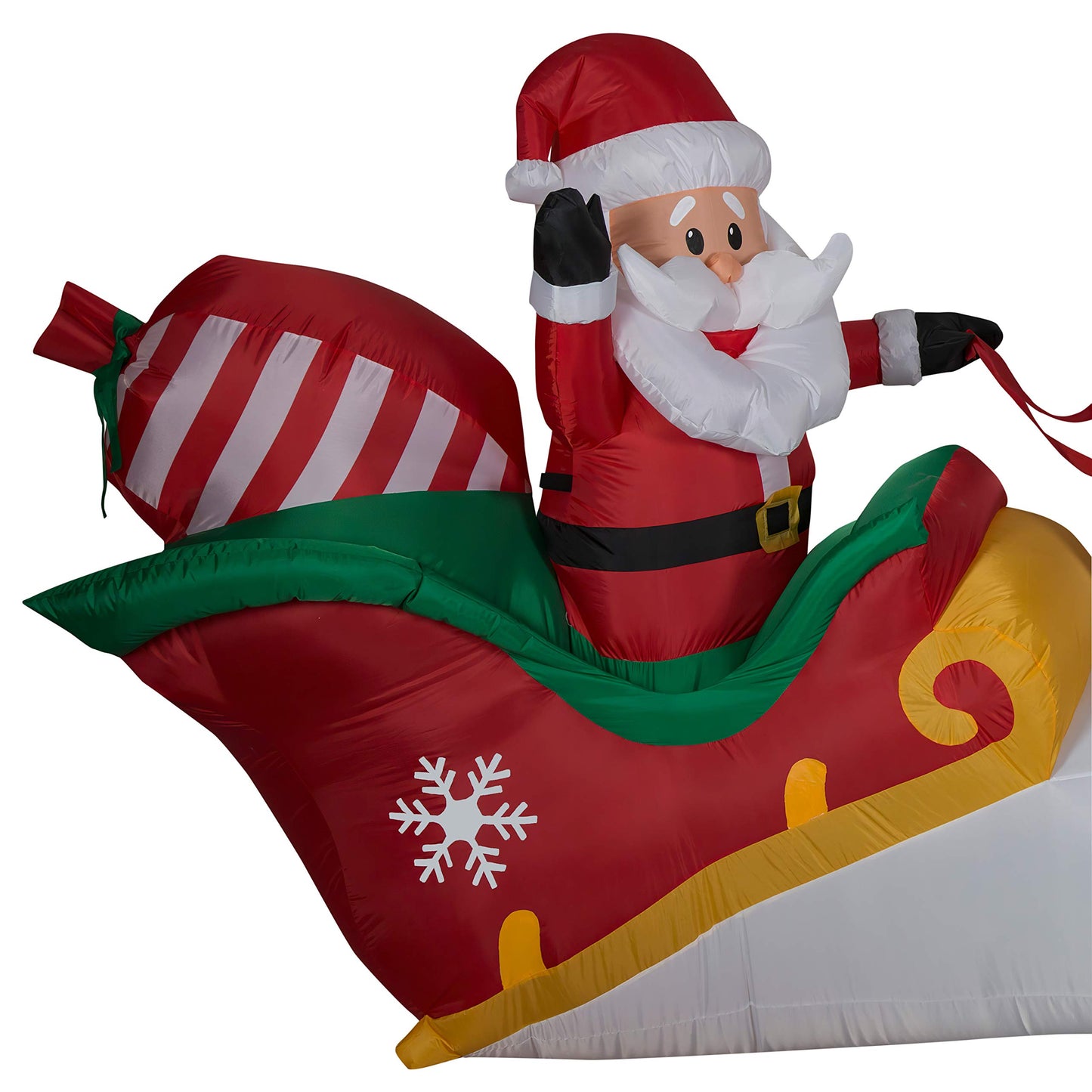 Gemmy Christmas Santas Sleigh with Flying Reindeer Inflatable, 11